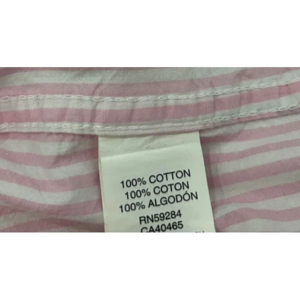 Boy’s Children Place Large Pink and White Stripes Long Sleeve Dress Shirt